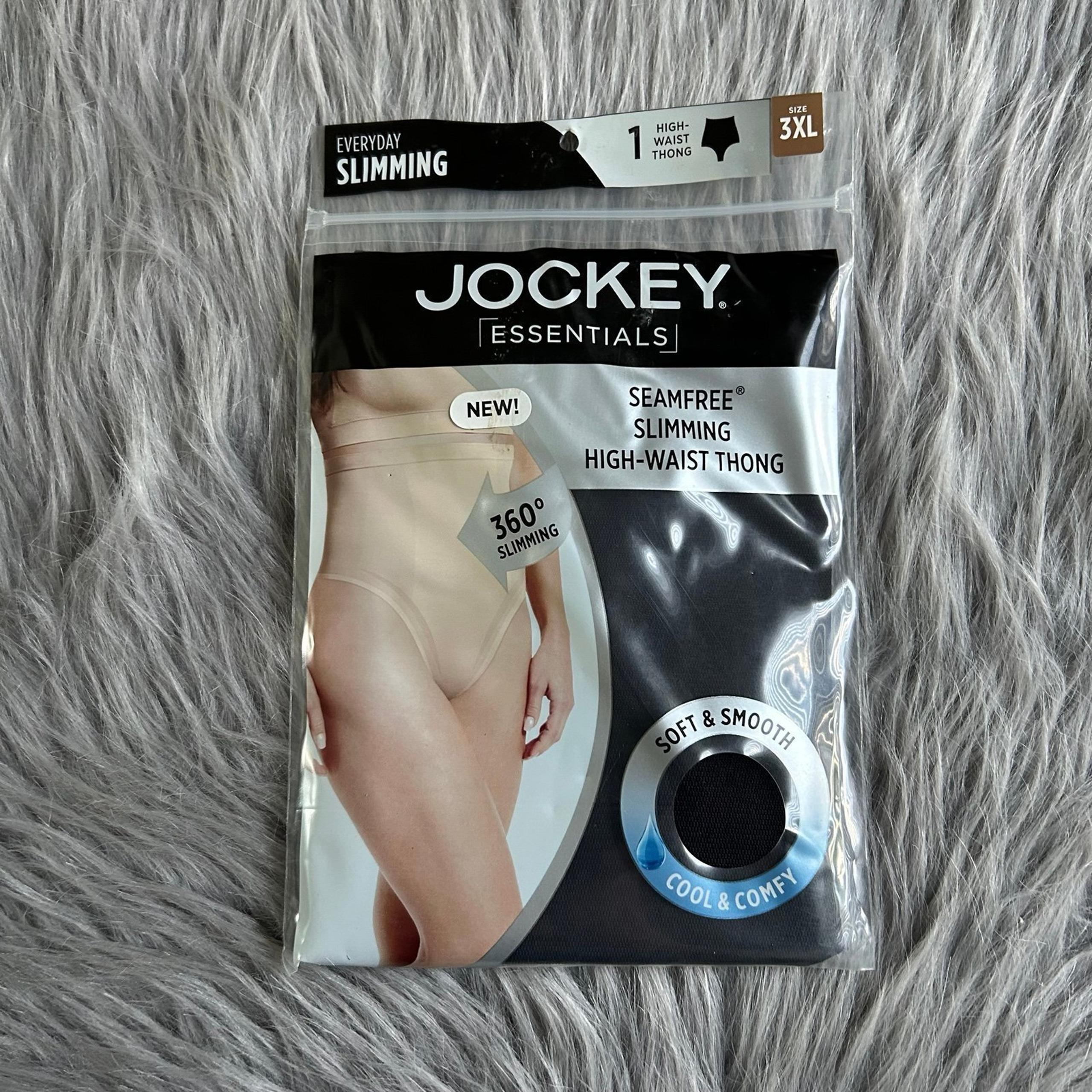 Jockey Shapewear Women Size 3XL Black High Waist Thong Seamfree Slimming