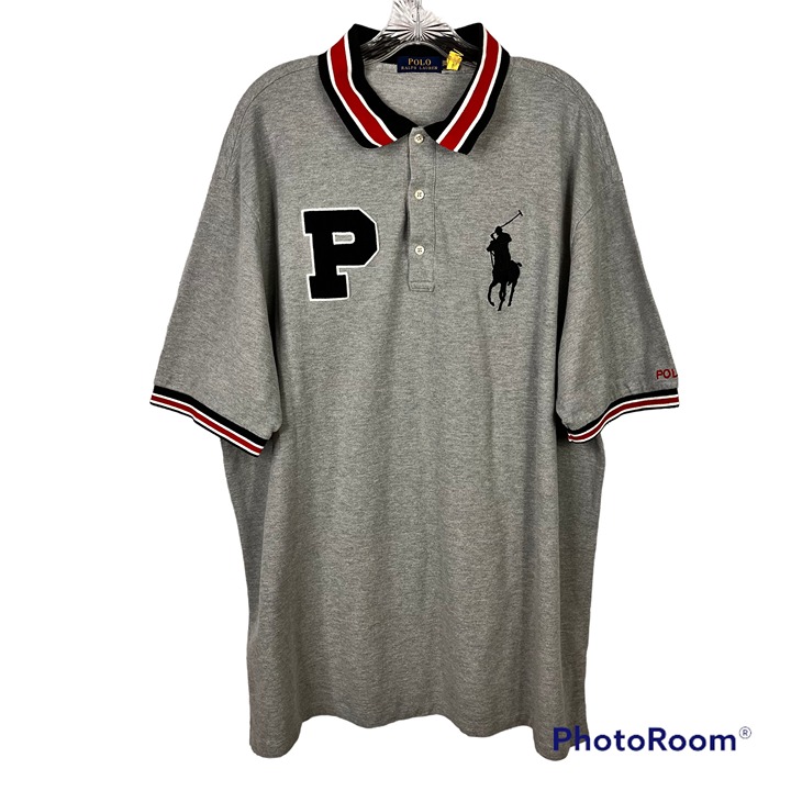 Polo Ralph Lauren Slim Fit Big Pony Gray Polo Shirt 2X