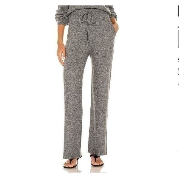 NWT L'Academie Plush Lounge Pant in Charcoal Grey Size S