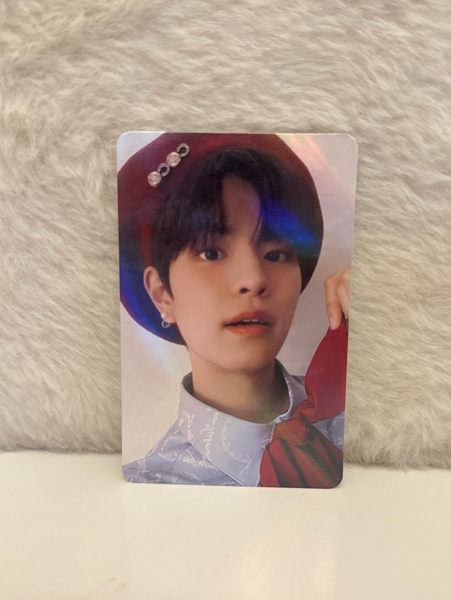 Photocard stray kids aladin kpop official holo seungmin preorder benefit pob