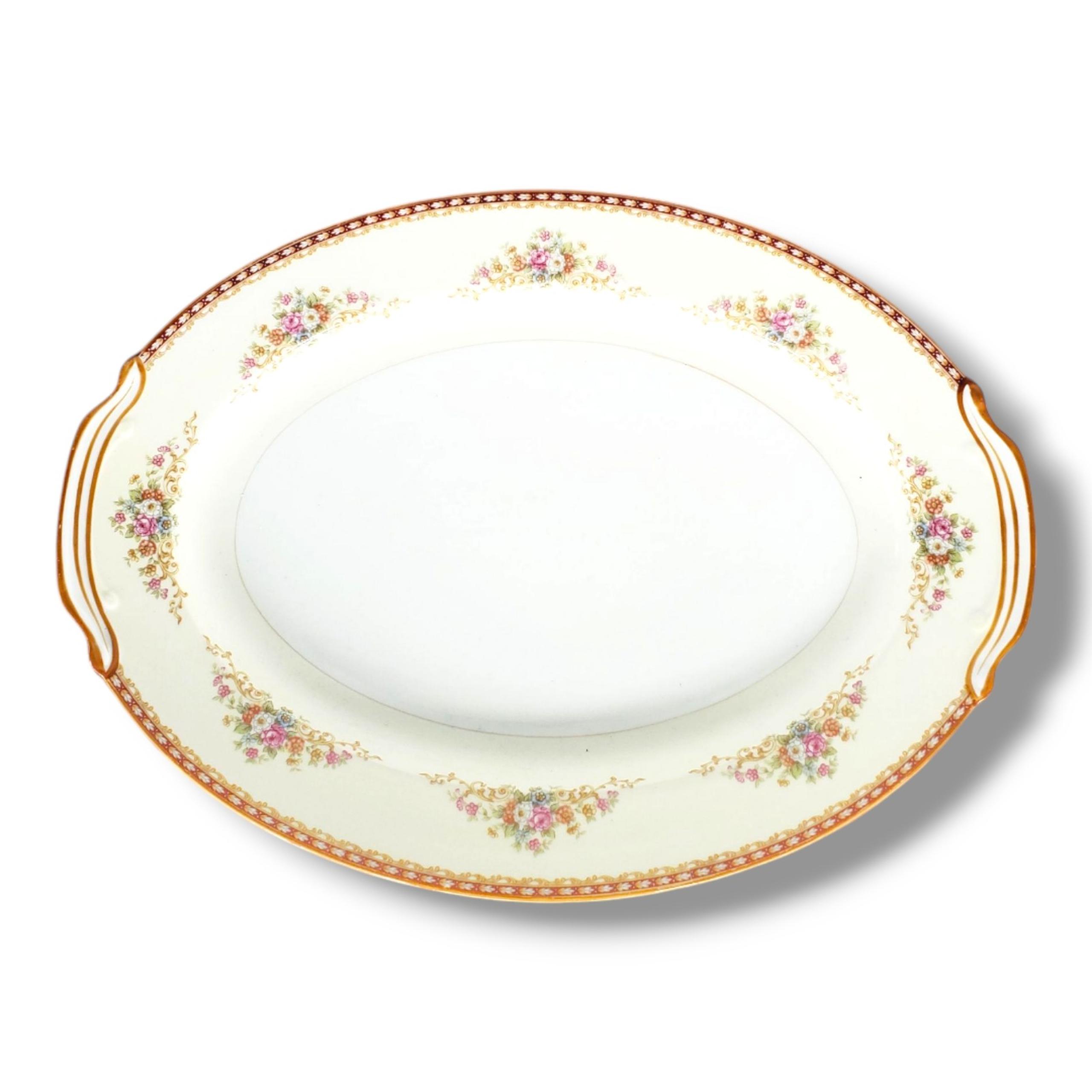 Noritake China 16 1/4” x 12 1/8” Serving Platter~ Occupied Japan~ Ransdell #3004