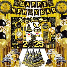 Eve Party Supplies Photo Booth Props New Years 2025 -(FREE SHIPPING)