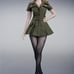 1/6 Military Female Soldier Uniform Dress Set For 12 PHICEN Hot Toys Figure