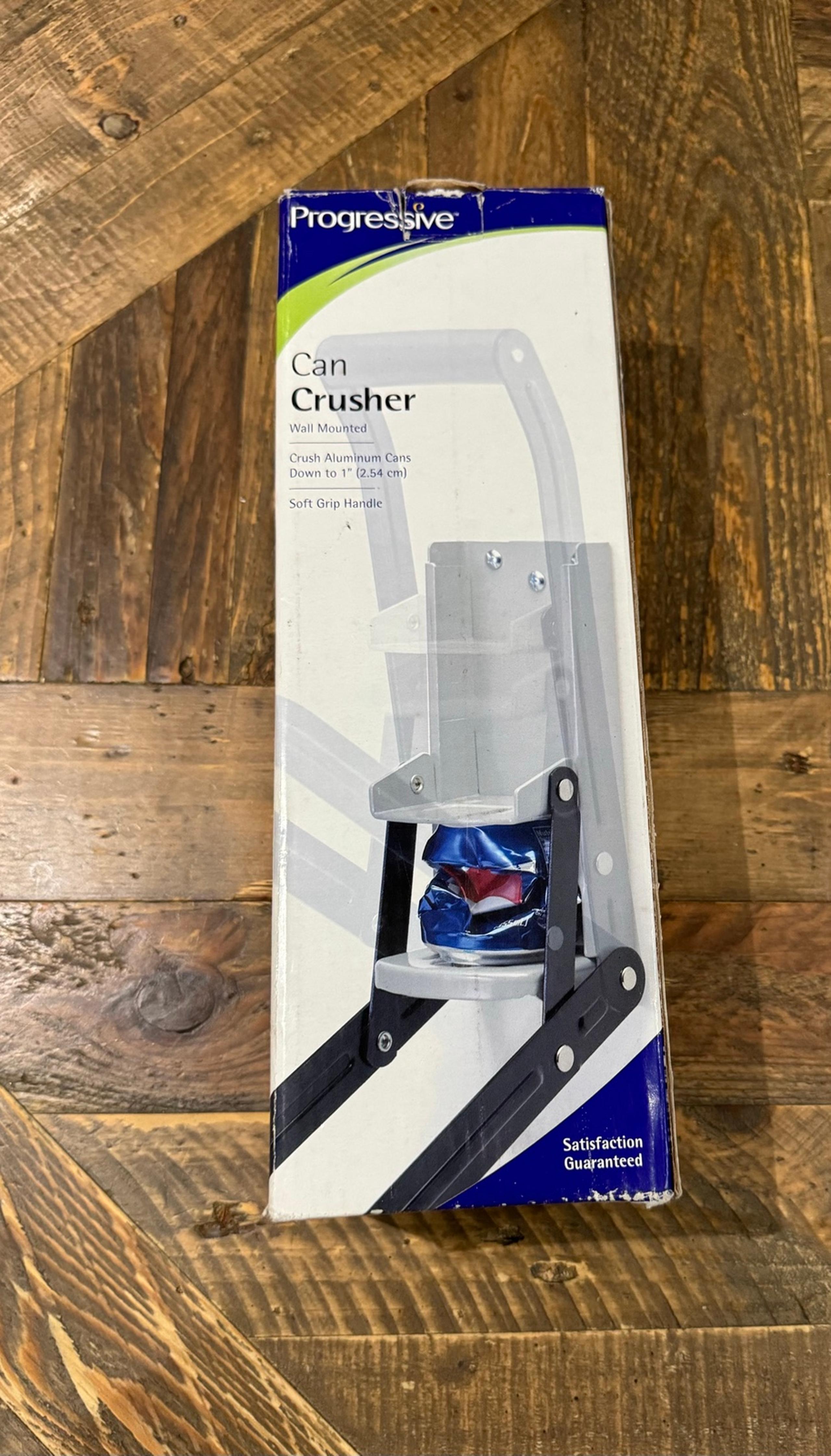 *New* Wall Mounted Soda/Beer Can Crusher Boxed w/ Mounting Hardware Recycle Cans