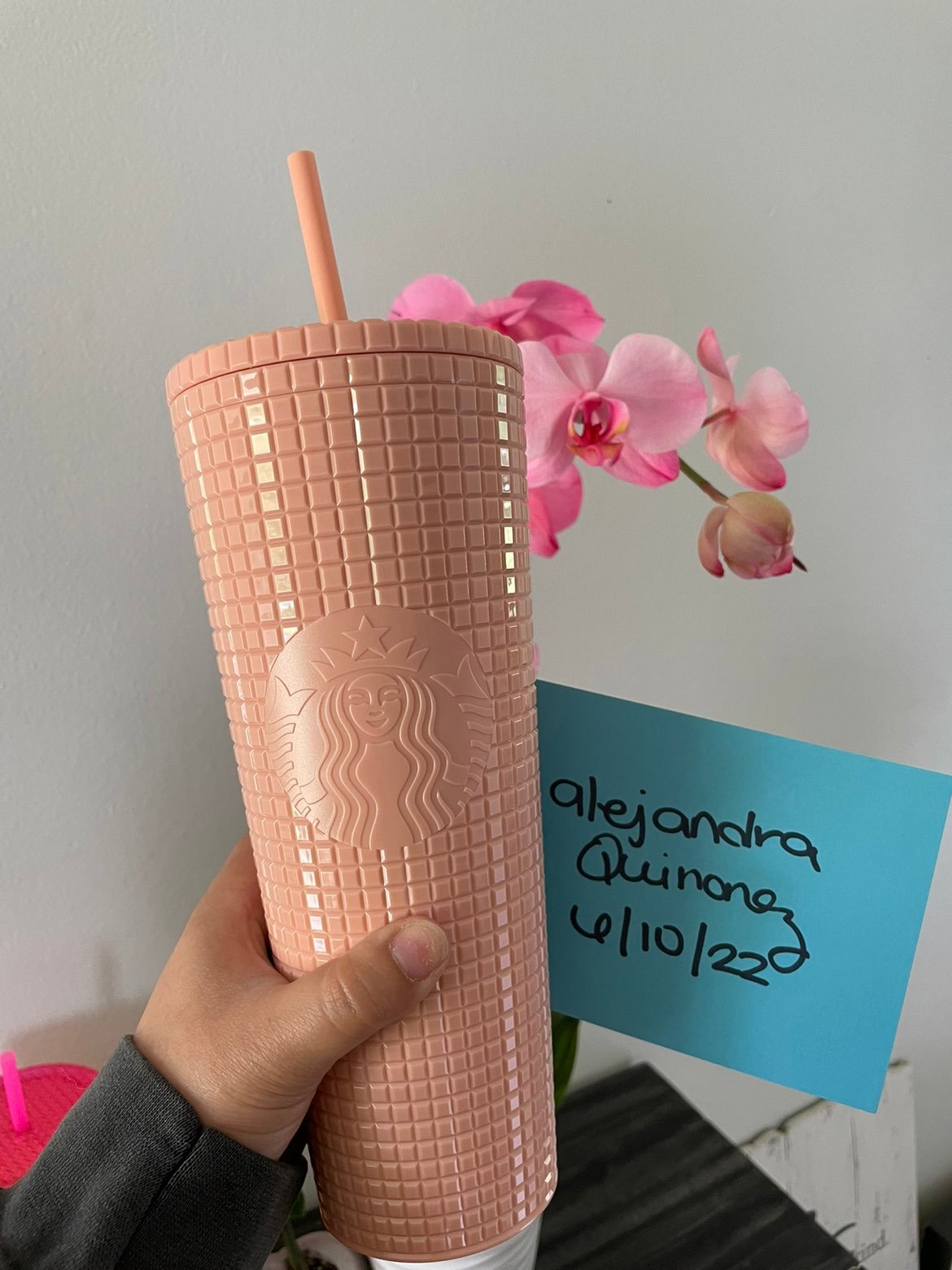 Starbucks Coral Grid