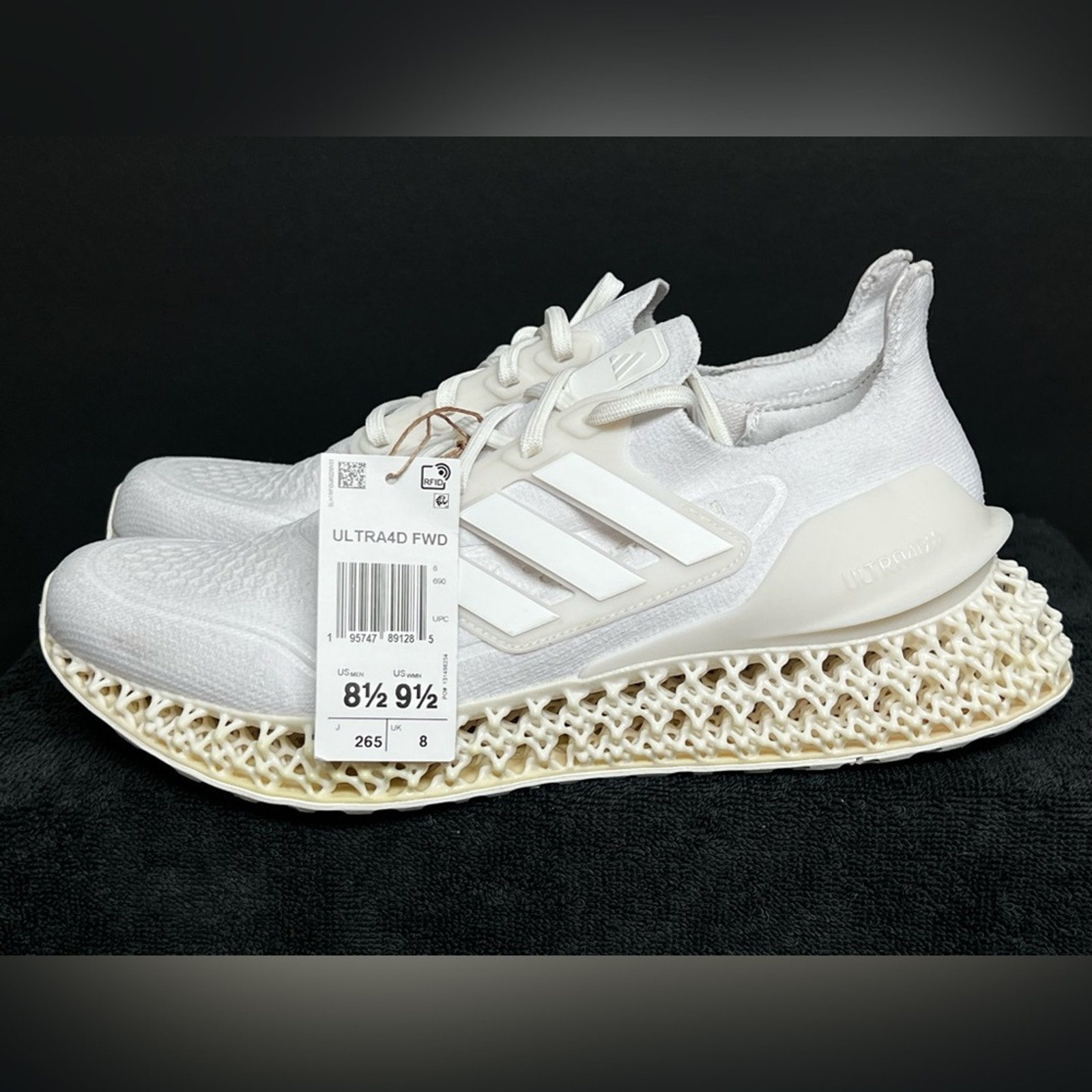 adidas Ultra 4DFWD Triple White - HP7598 Men’s 8.5 NEW