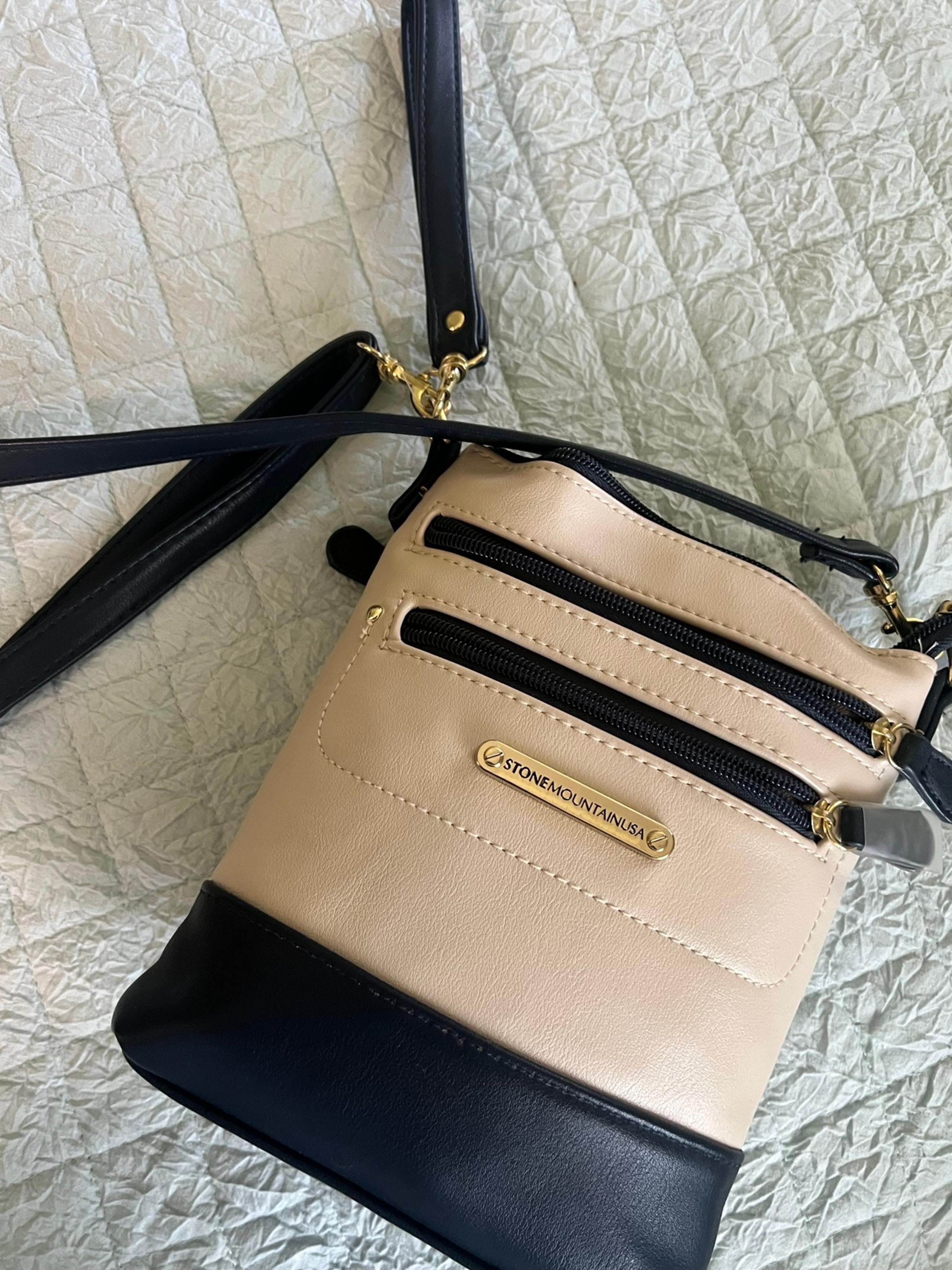 Stone Mountain North South 3-Bagger Washed Leather Crossbody Bag
