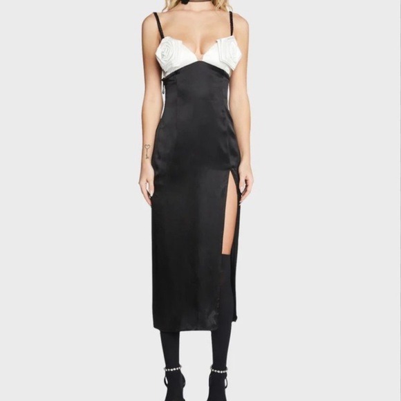 For Love and Lemons Rita Rosette Midi Dress
