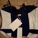 New Tory Burch Womens Lipsi One-Piece Swimsuit Tory Navy/White Small