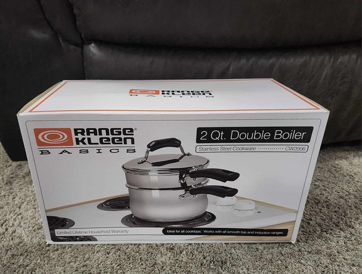 CW2006 Basics 2 Quart Covered Double Boiler by Range