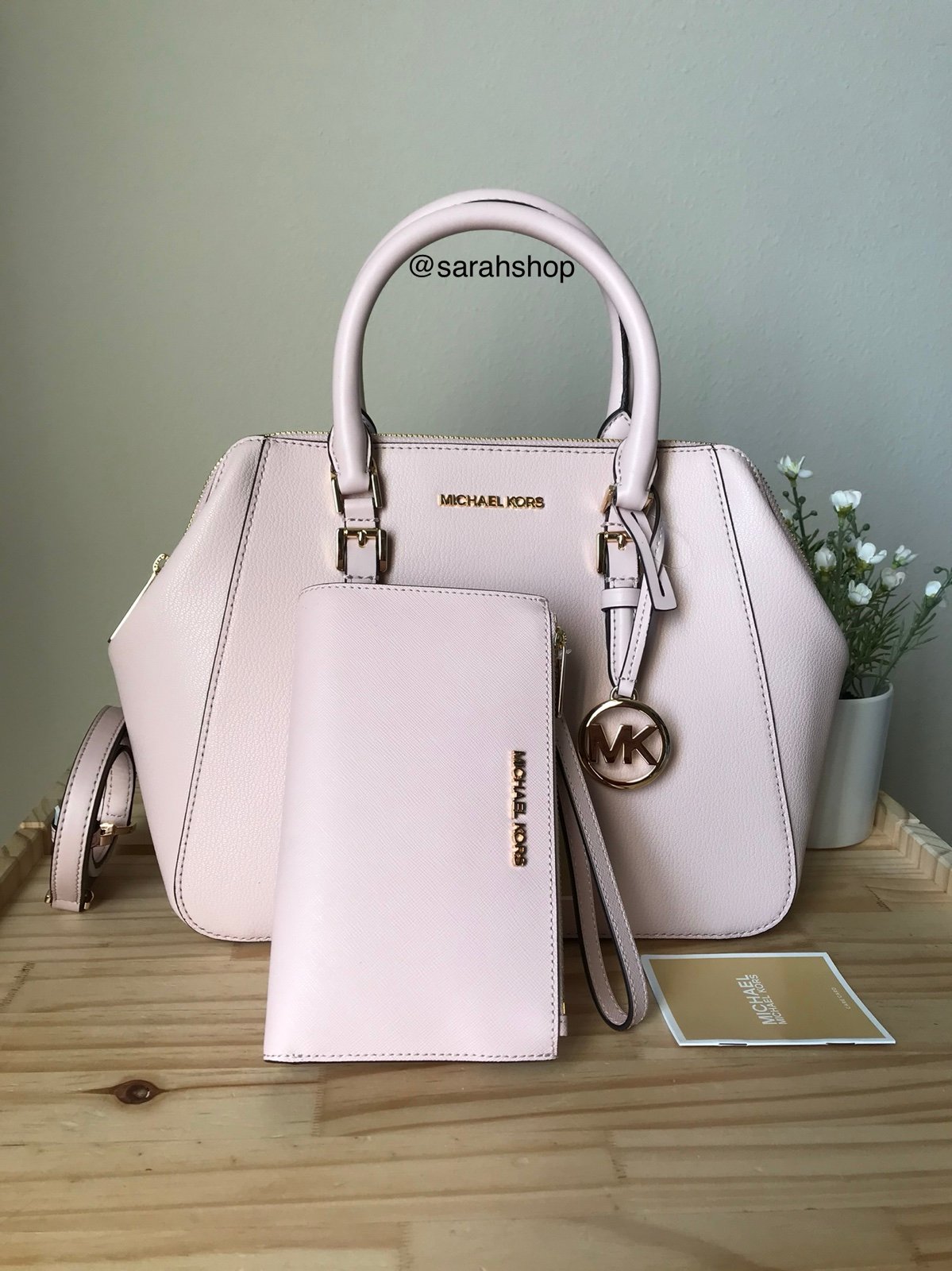 Michael Kors Charlotte LG satchel set