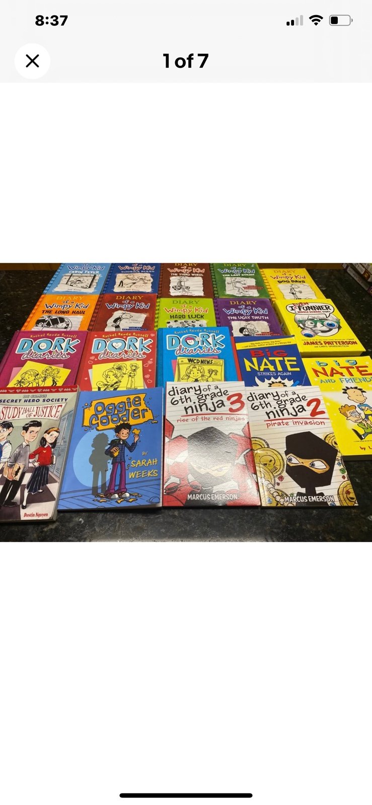 Lot 19 Books Dork Diary DIARY OF A WIMPY KID Jeff Kinney , Big Nate James HC Sc