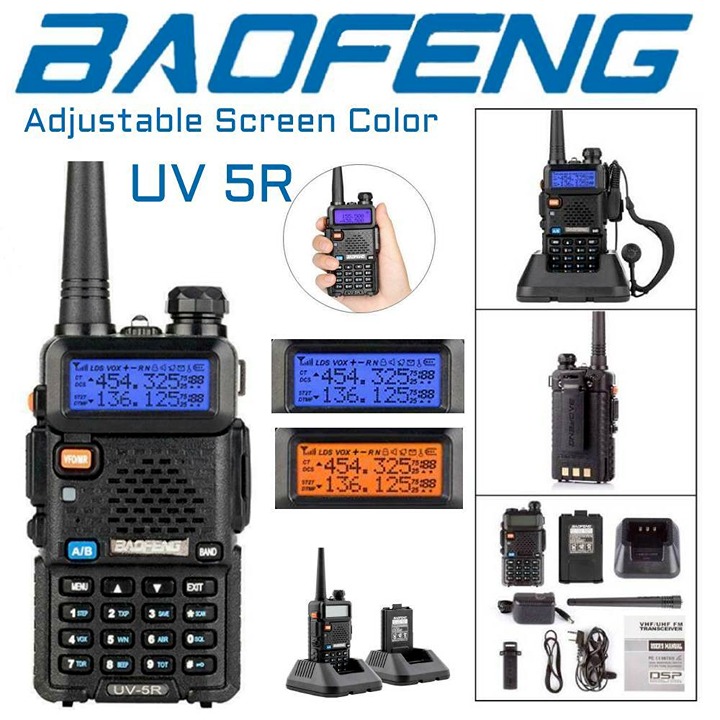 Baofeng UV-5R Dual Band Two Way Ham Radio Walkie Talkie Legal Version Hot Sale