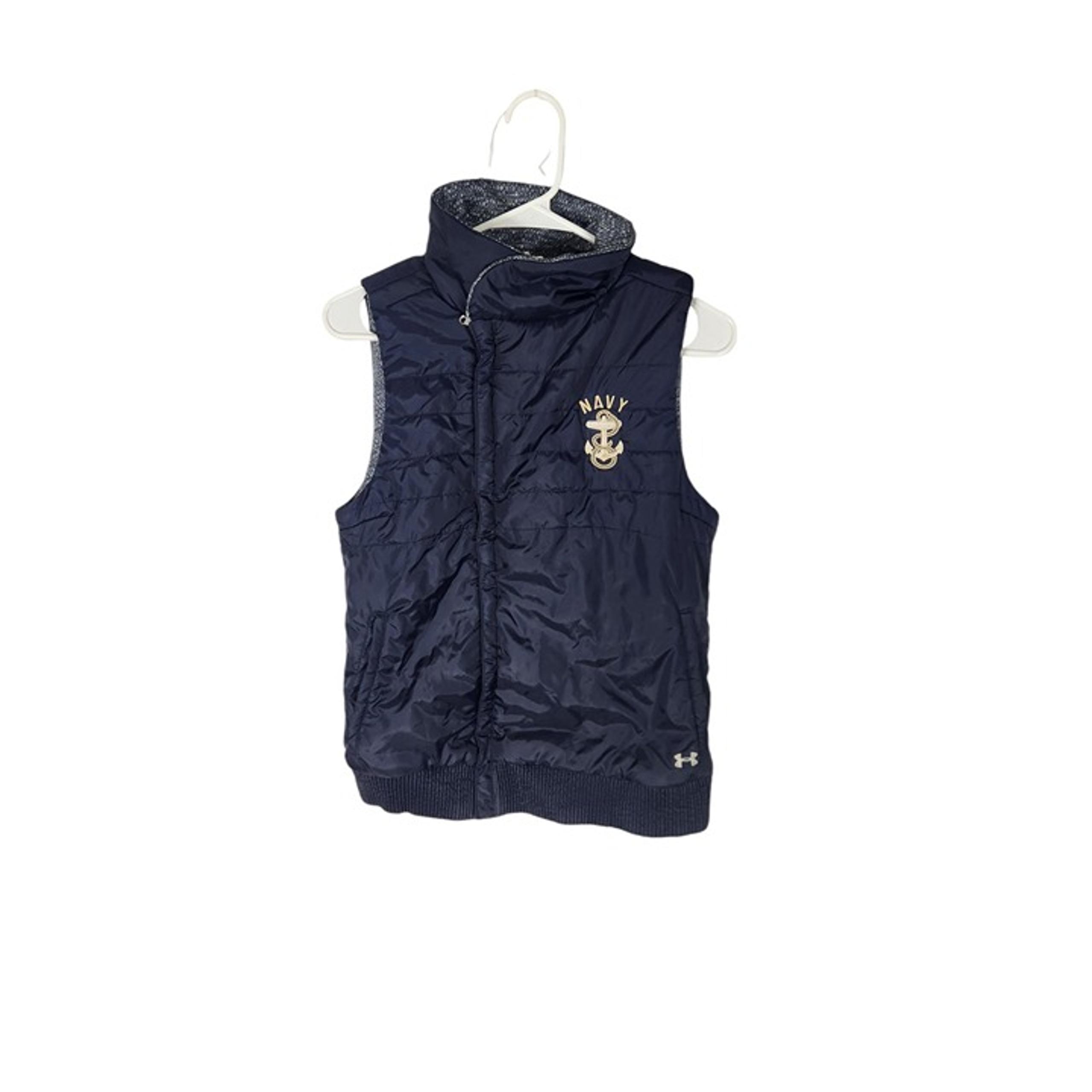 Under Armour Navy Puffer Vest women's small