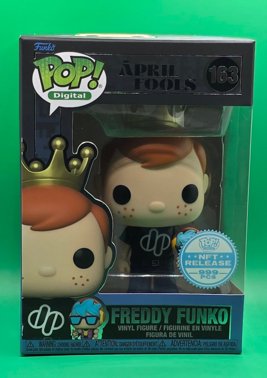 Funko Pop NFT April Fools Series 1 Freddy Funko holding Max #163 GRAIL