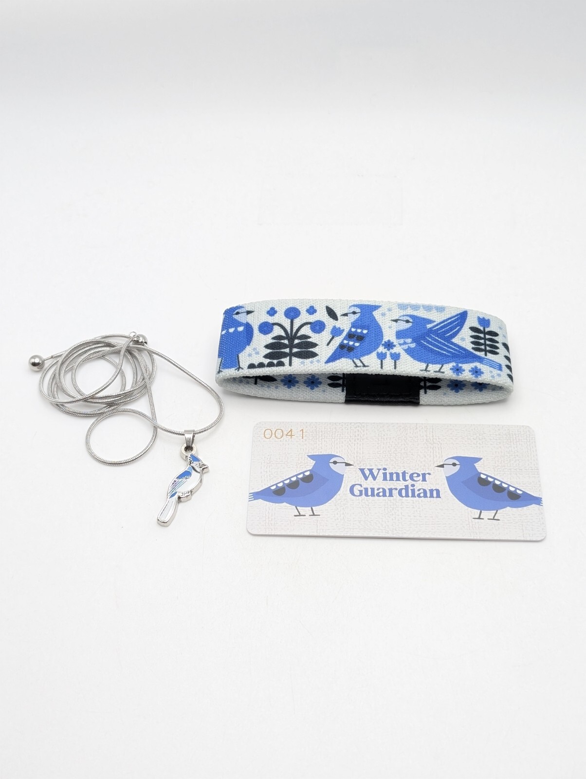 Zox Gold #41 Winter Guardian ~ NEW ~ Med ~ Strap ~ Collector's Card & Necklace