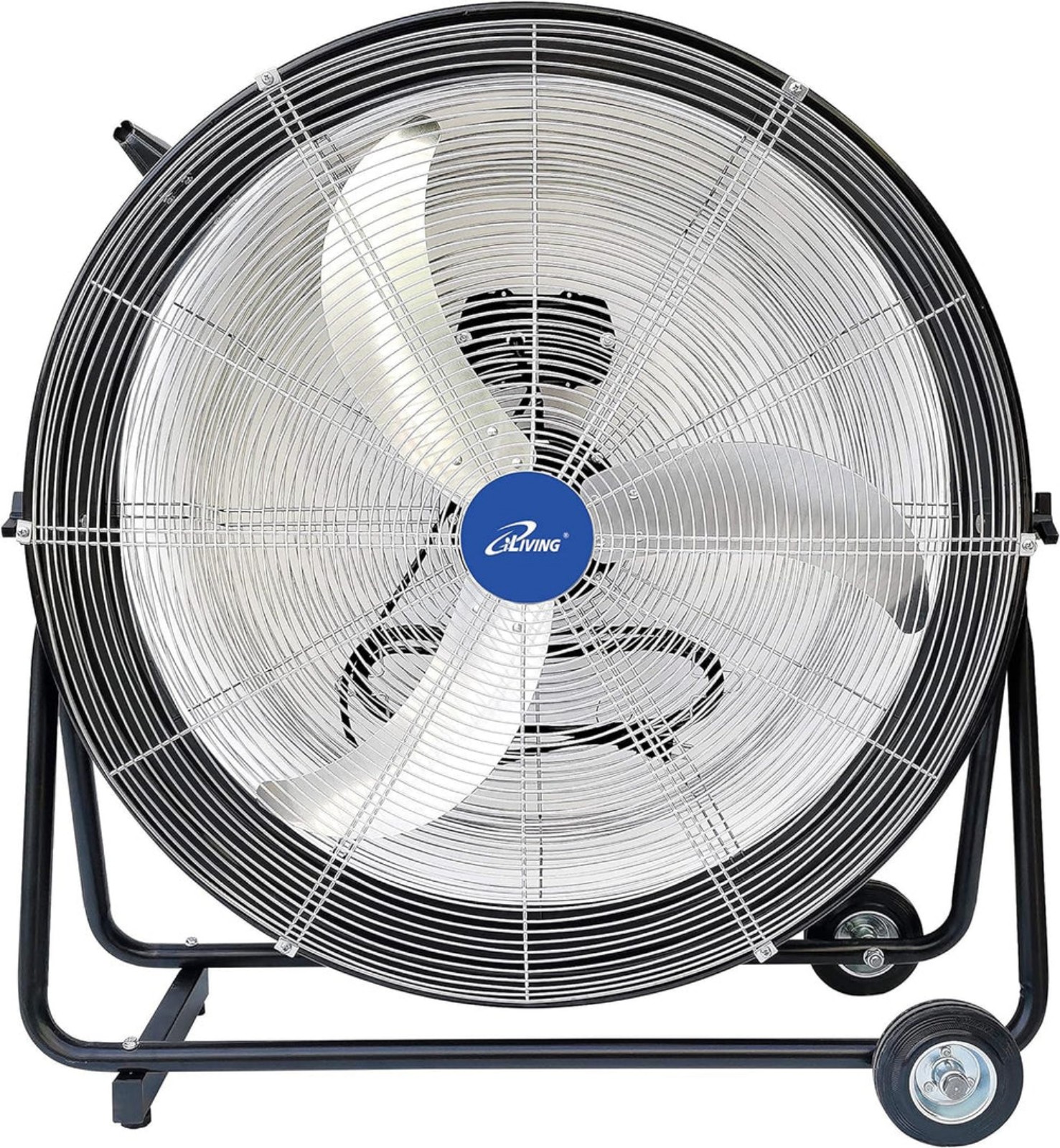 iLIVING 30 Inches High Velocity Drum Fan Industrial, Commercial, Black