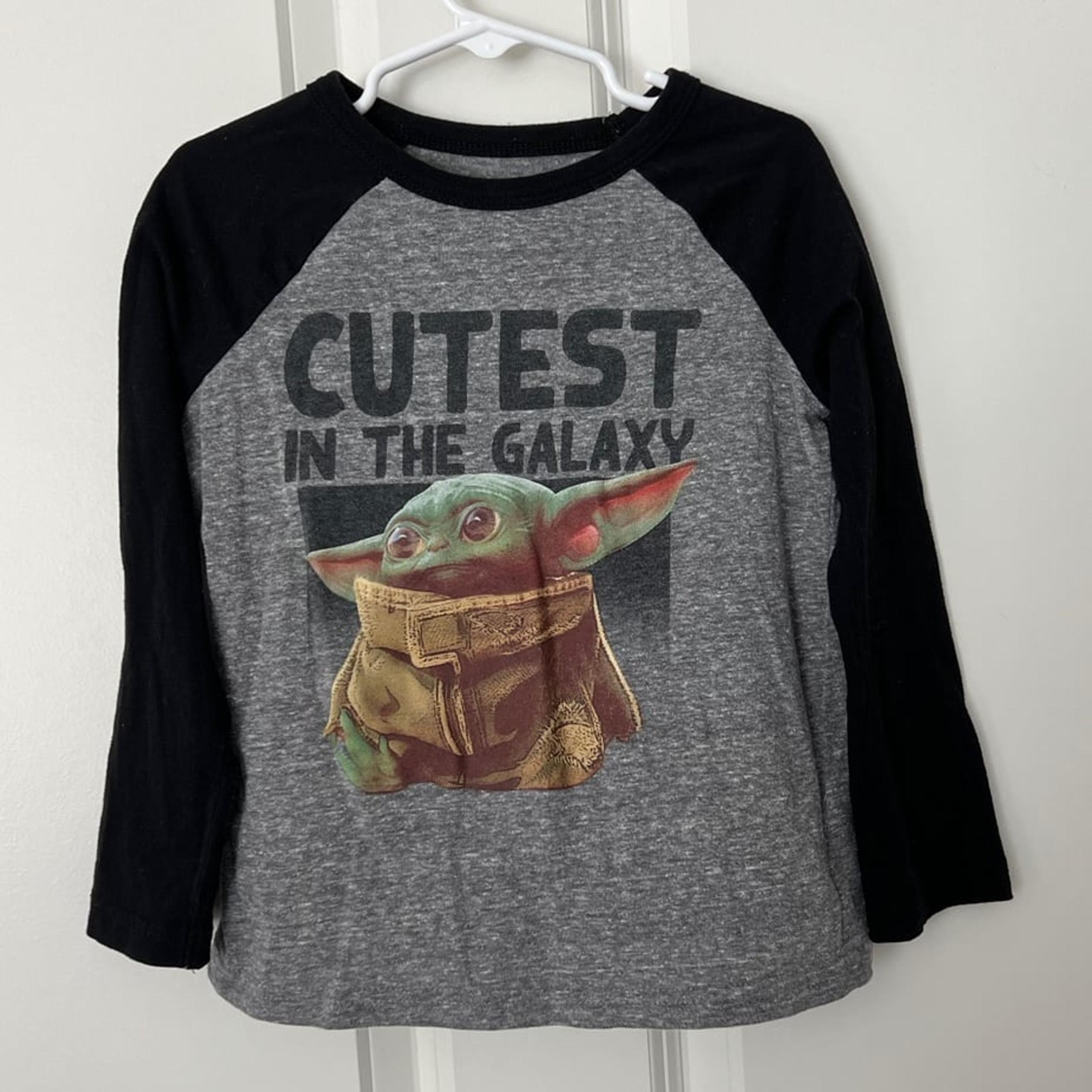 Boy’s Long Sleeve Grogu Baby Yoda Shirt