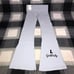 vs PINK flare leggings IN STERLING BLUE BLING SHINE LOGO IN SIZE LARGE