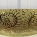 Modern bathroom gold relief ceramic wash basin basin with drain assembly