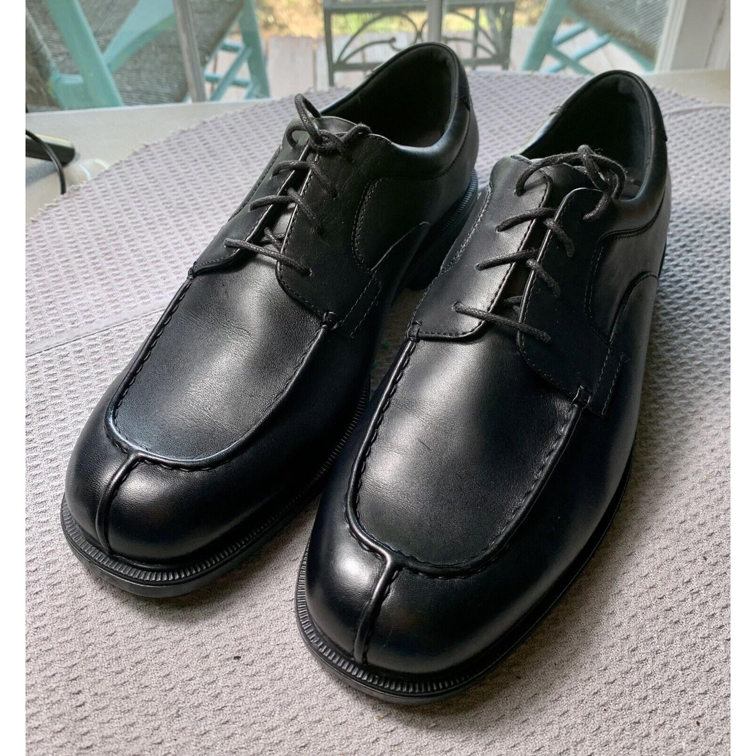Men’s Rockport ProWalker Size 10.5 M Black Leather Comfort Casual Walking Shoes