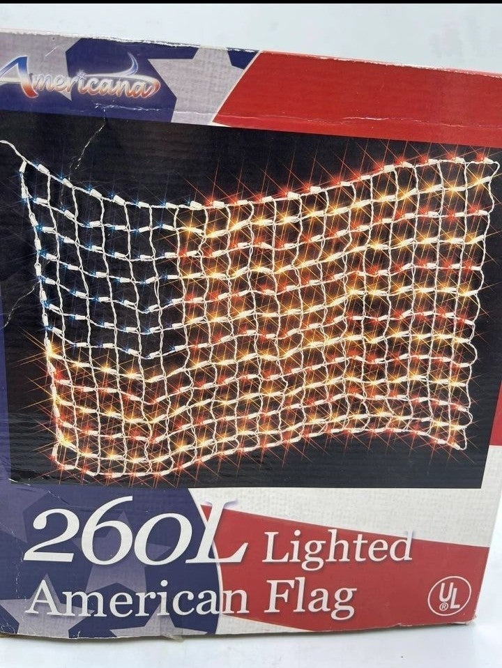 260 Lights American Flag. 42 ×25