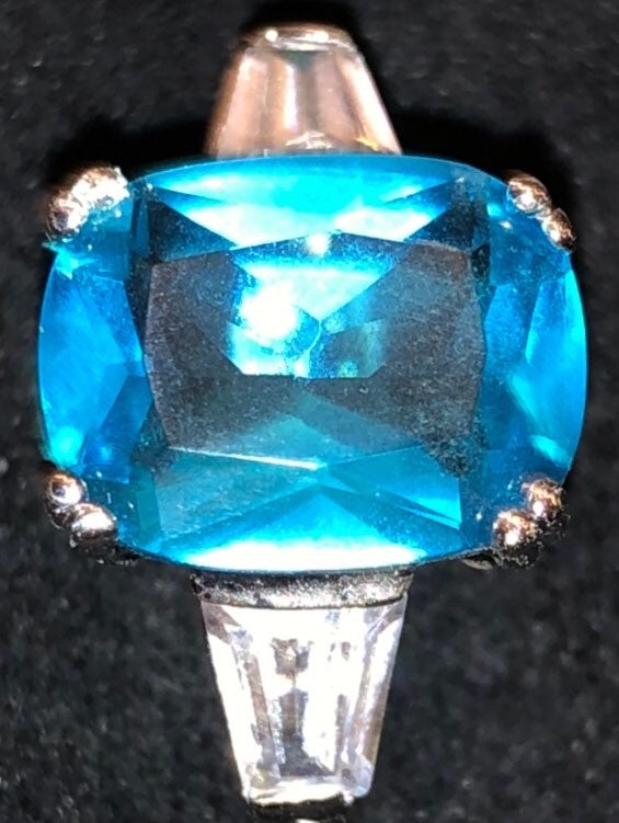 aquamarine Ring large stone