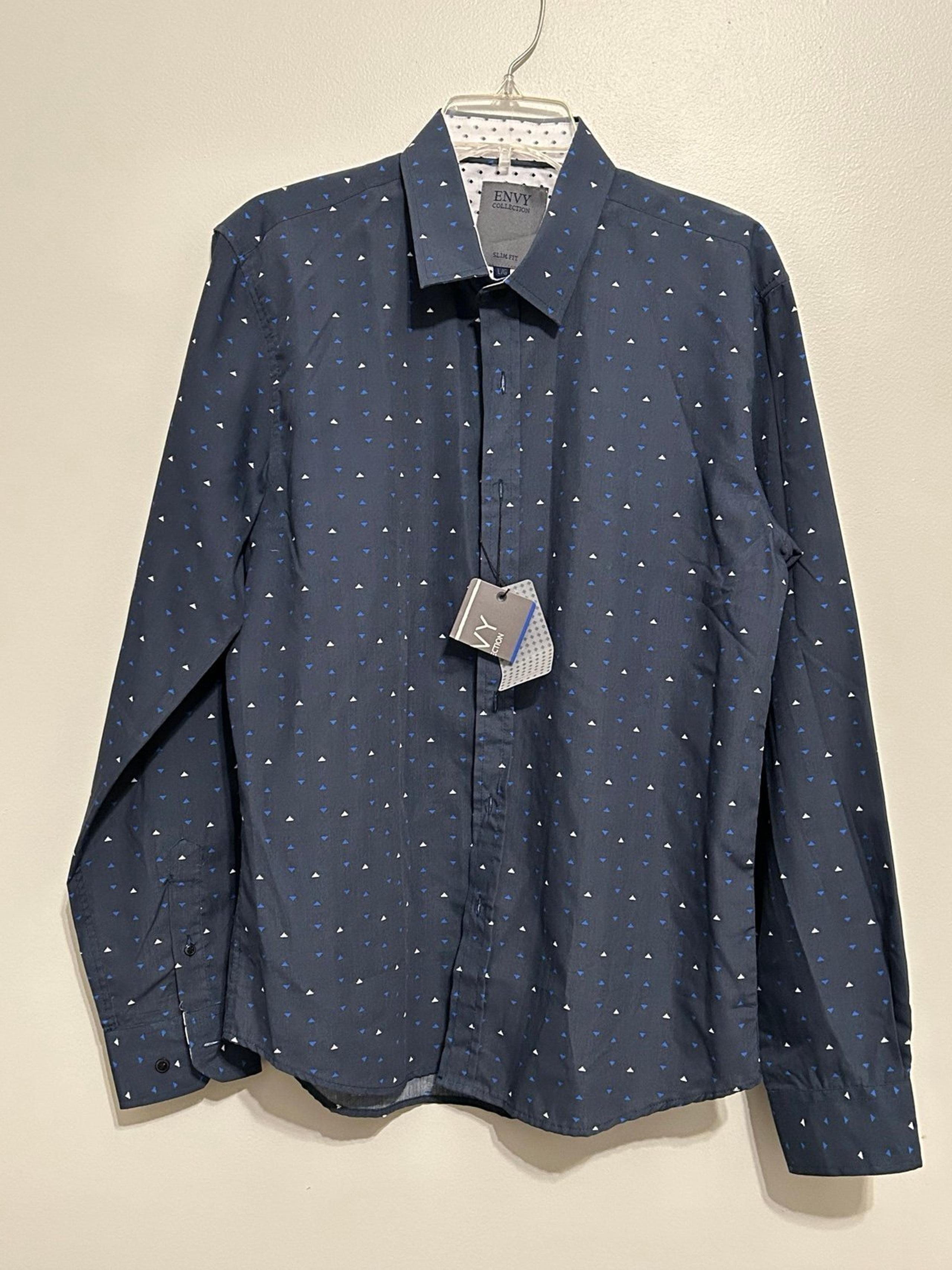 Envy Collection Slim Fit Shirt For Men’s Size Large NWT
