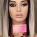 Celebrity freepart Divaqueen rosegold pink blonde dark root h.d lace front wig