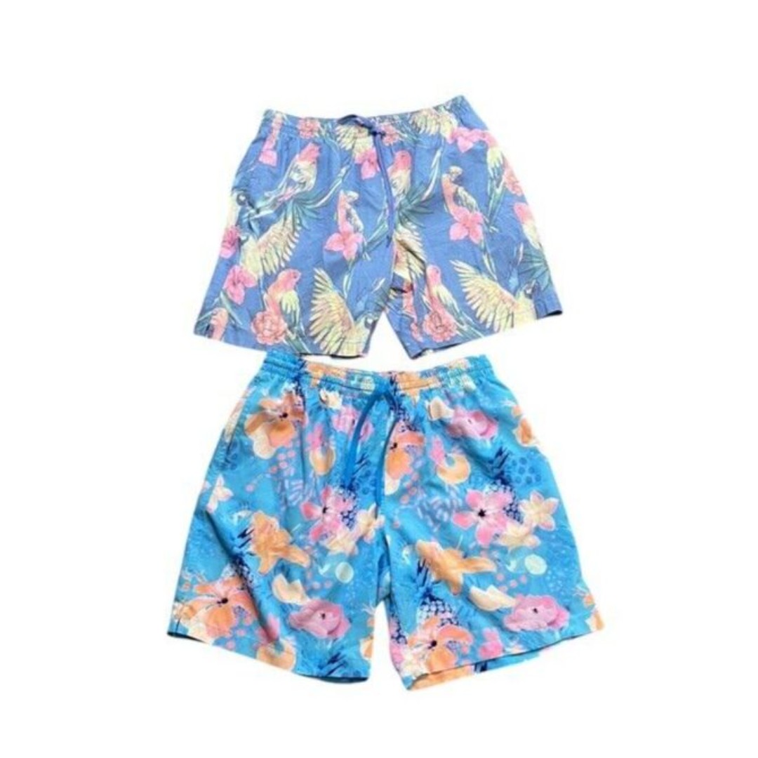 Chubbies Swim Trunks Shorts Lot of 2 Size Large Pockets Drawstring Multicolor 7