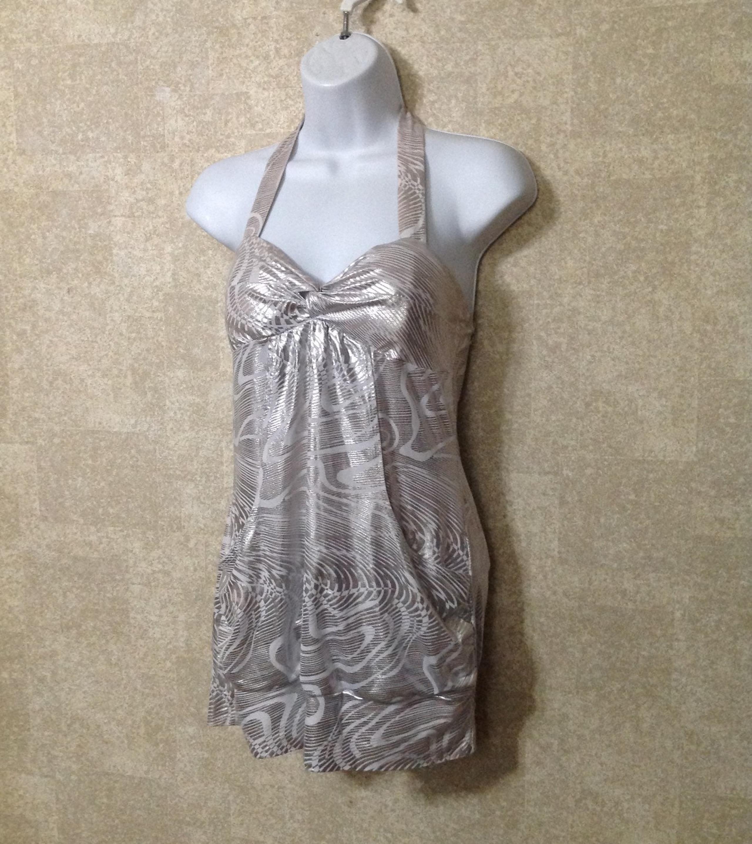 Silver Body Central Top Size Medium