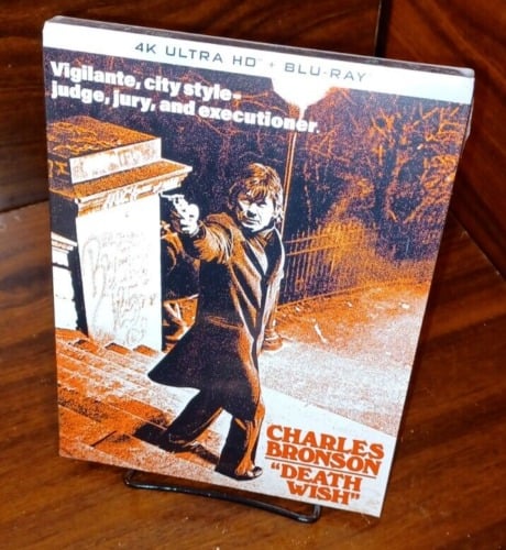 Death Wish 1974 (4K UHD)-Charles Bronson-NEW-SLIPCOVER-Free Shipping w/Tracking