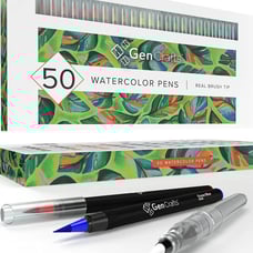 NEW Watercolor Brush Pens Set of 50 Premium Colors
