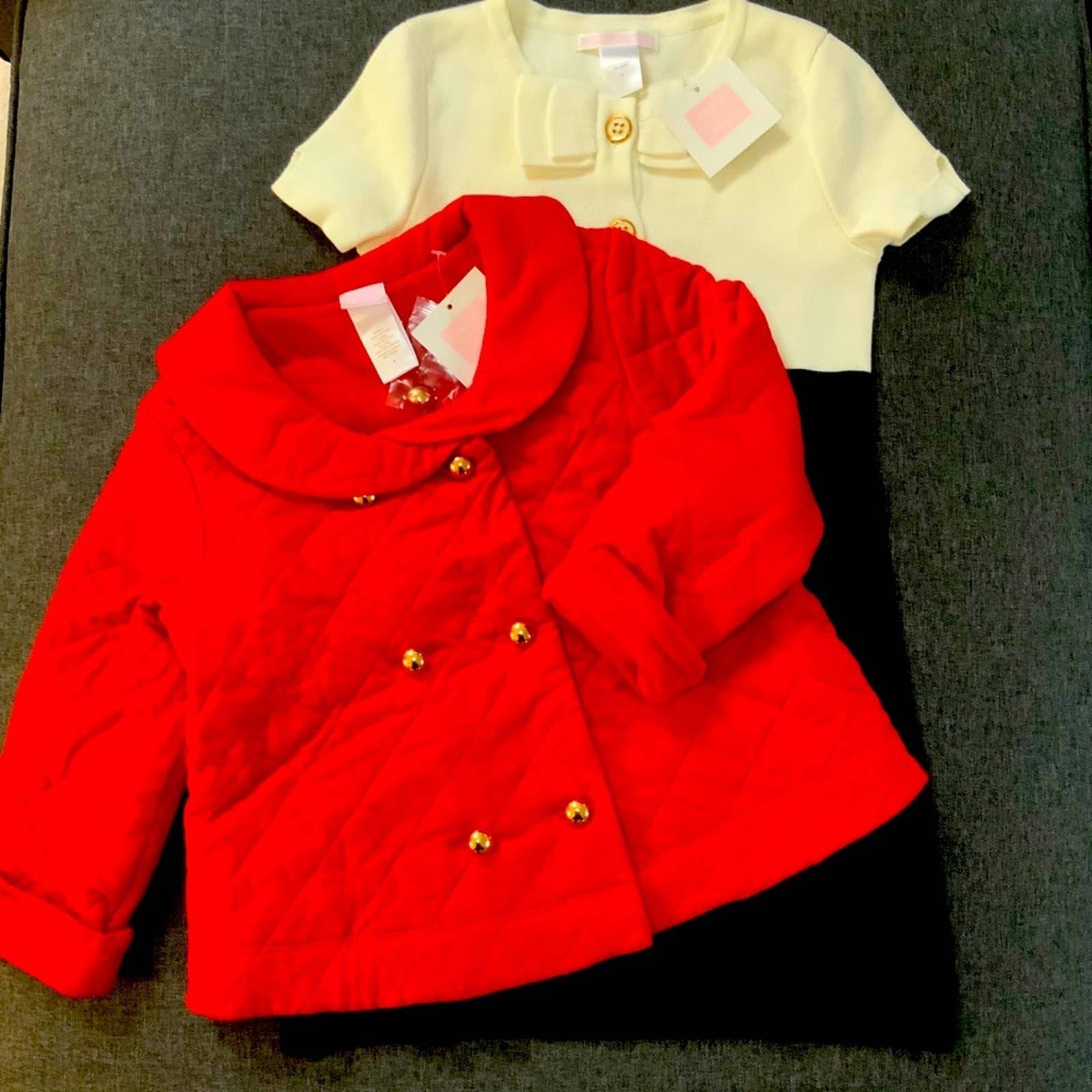 Janie and Jack Dress and Peat coat SZ 3