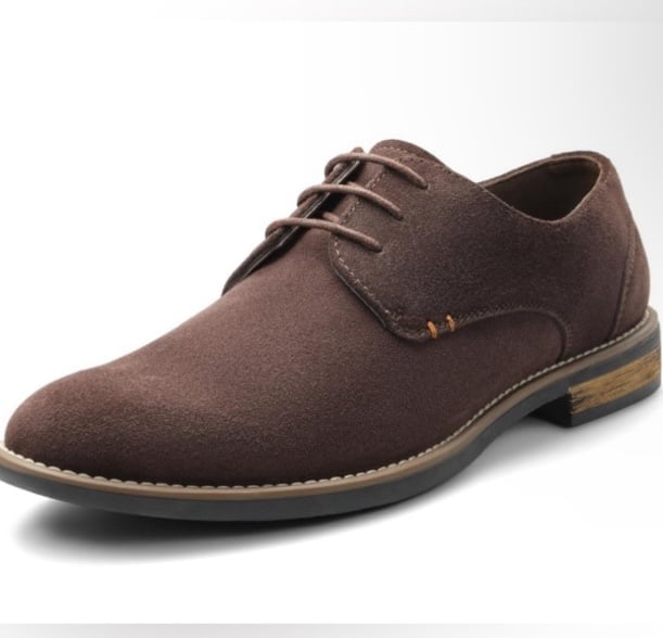 New Men's Urban Suede Leather Lace Up Oxfords Shoes, Size 9