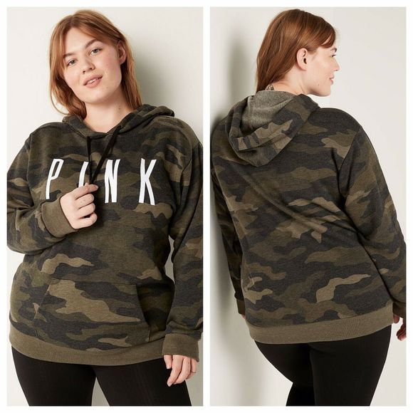 Vs Victorias Secret Pink Everyday Lounge Campus Pullover Hoodie Sweater Top XS