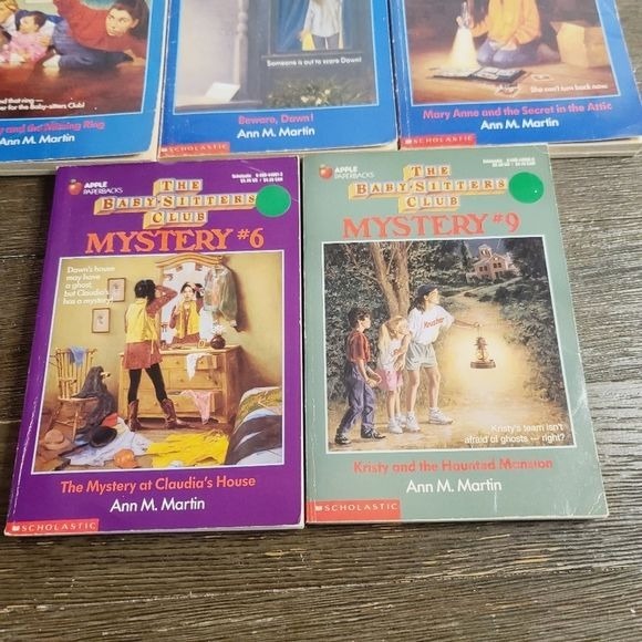 Vintage 80s 90s The Babysitters Club Mystery Book Lot Bundle of 5 Scholastic