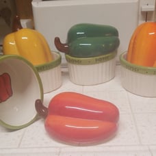 Certified International Bell Pepper Dishes Set of 4