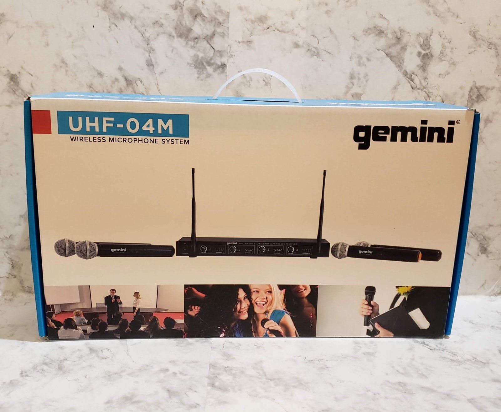 Gemini UHF-04M Wireless Microphone System