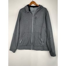 Lululemon Men's City Sweat Zip Hoodie Fleece Fabric Pocket Active Gray Size XL