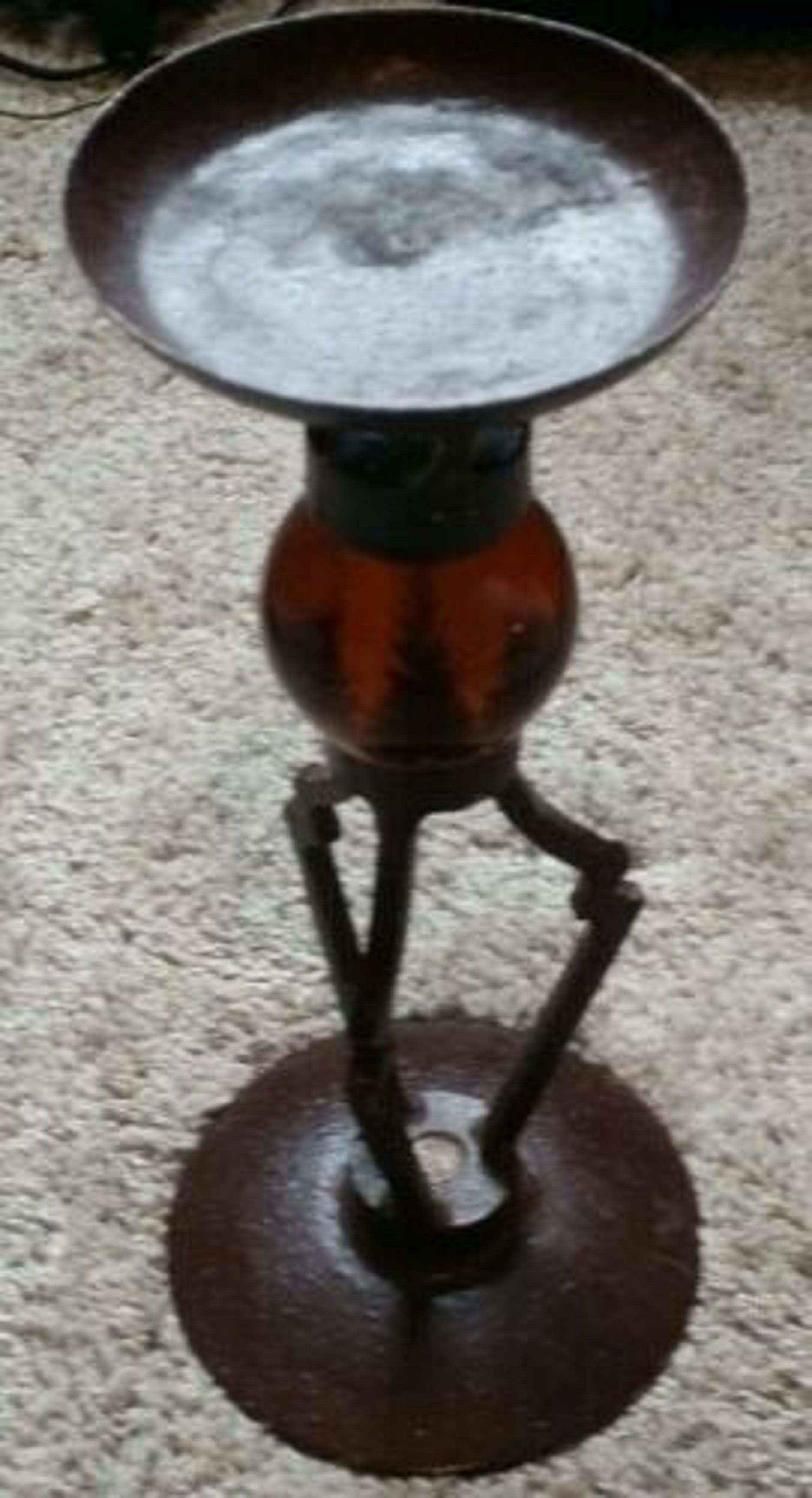 Pier 1 10" Candle holder metal vintage