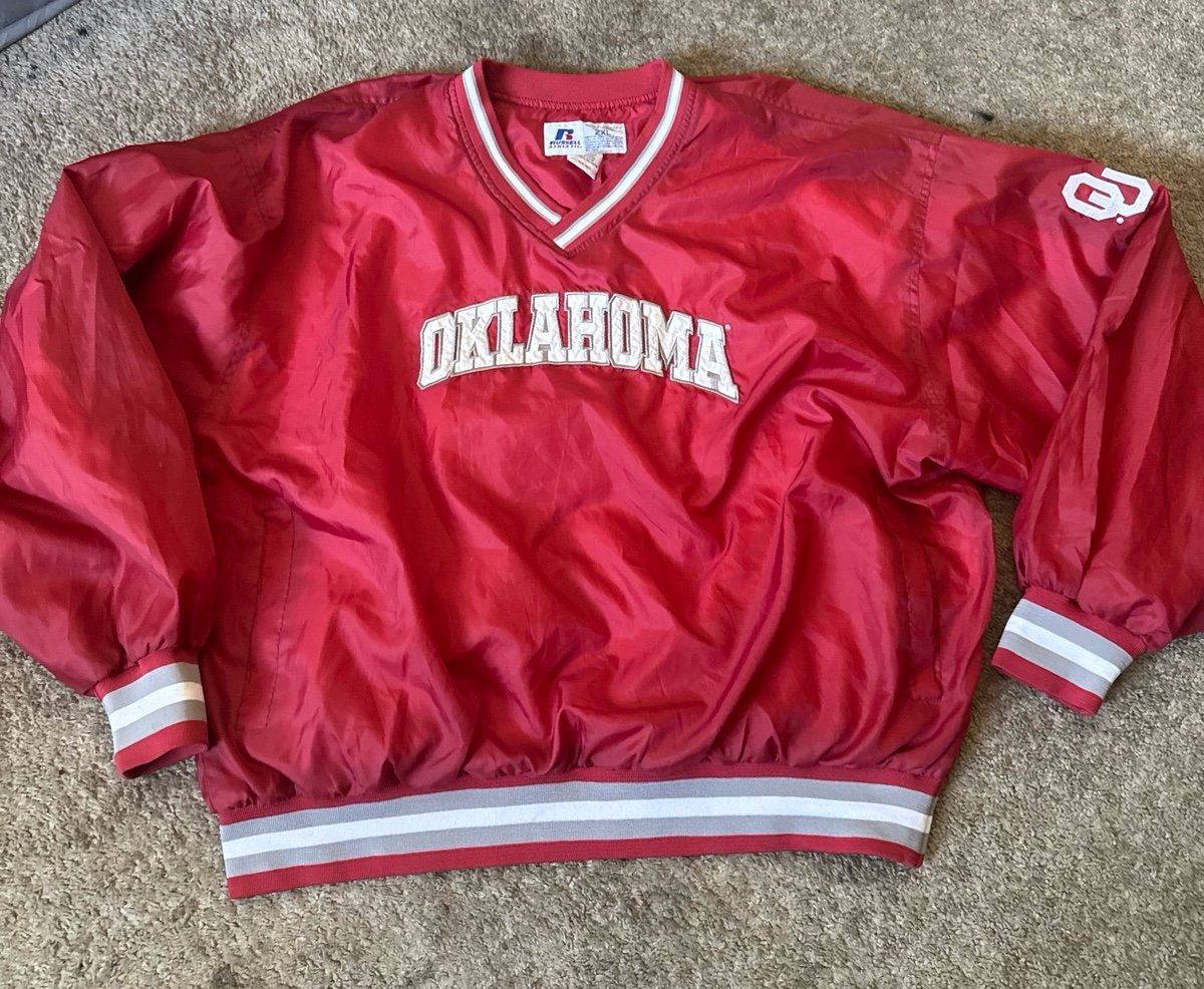 Vintage OU Russell athletics windbreaker
