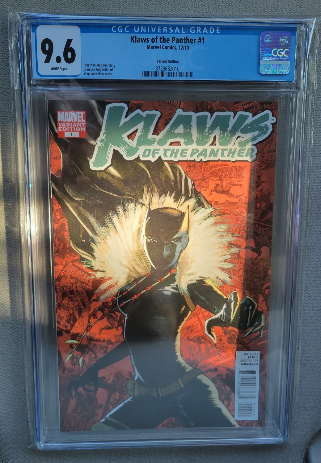 Klaws Of The Panther 1 Stephanie Hans 1:10 Variant CGC 9.6