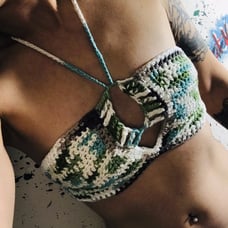 Freya Boho Crochet Halter Top