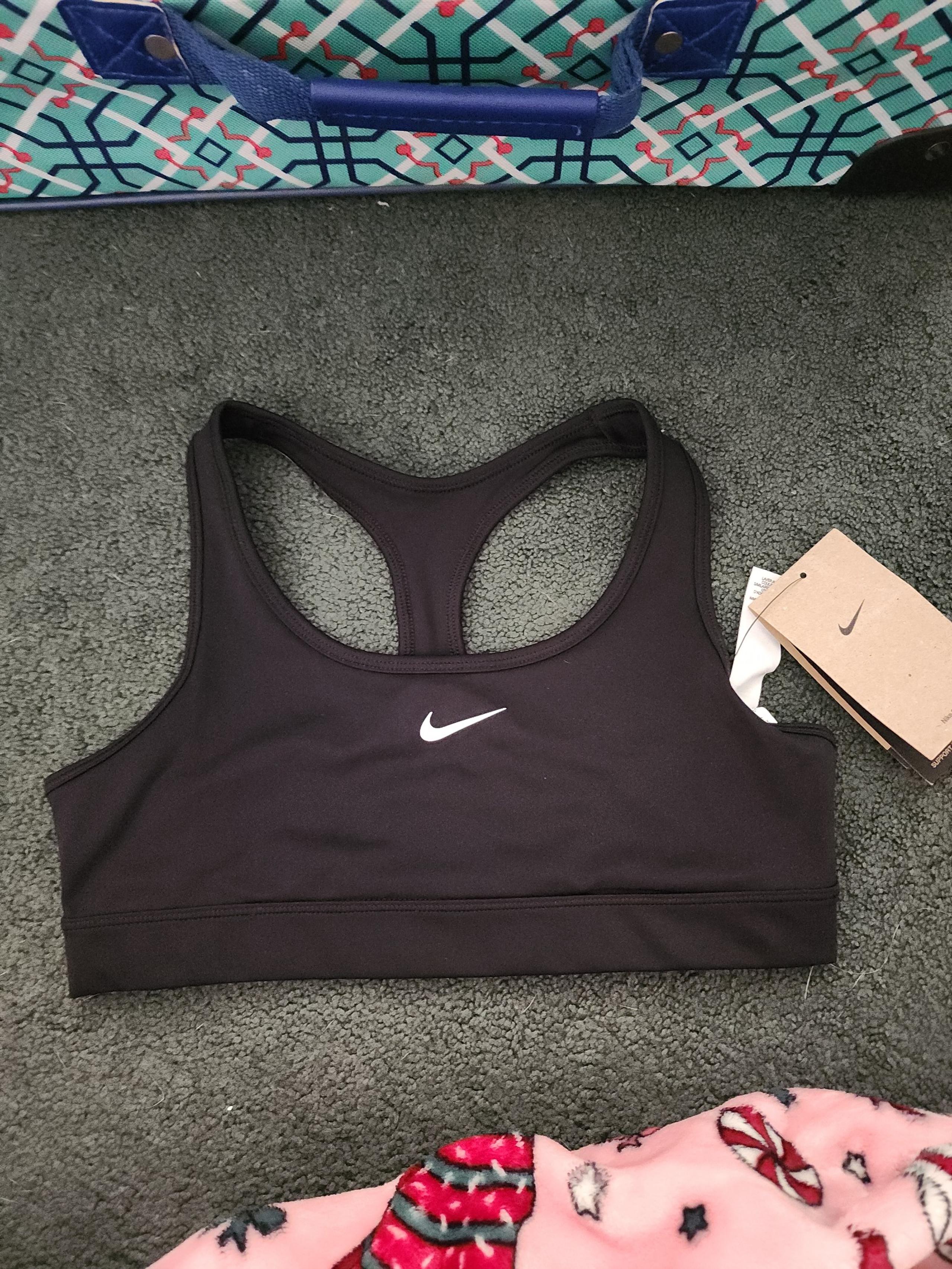 Nike girls dri fit sports bra