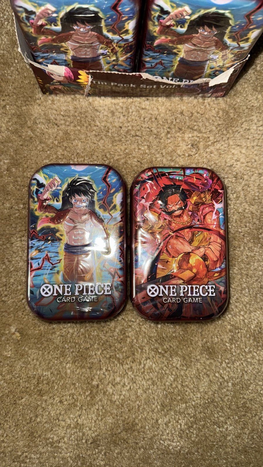 ONE PIECE TIN PACK VOL 1 (2 packs)