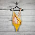 Free People Women's Boho Sweet Thing Mixed Print Cotton Bodysuit Size Large