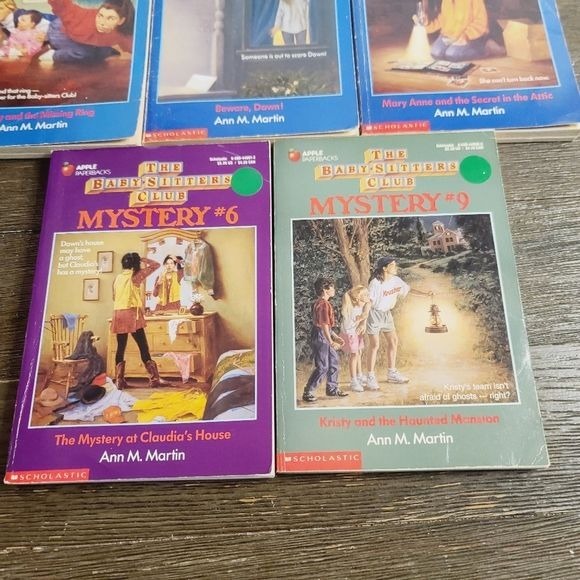 Vintage 80s 90s The Babysitters Club Mystery Book Lot Bundle of 5 Scholastic