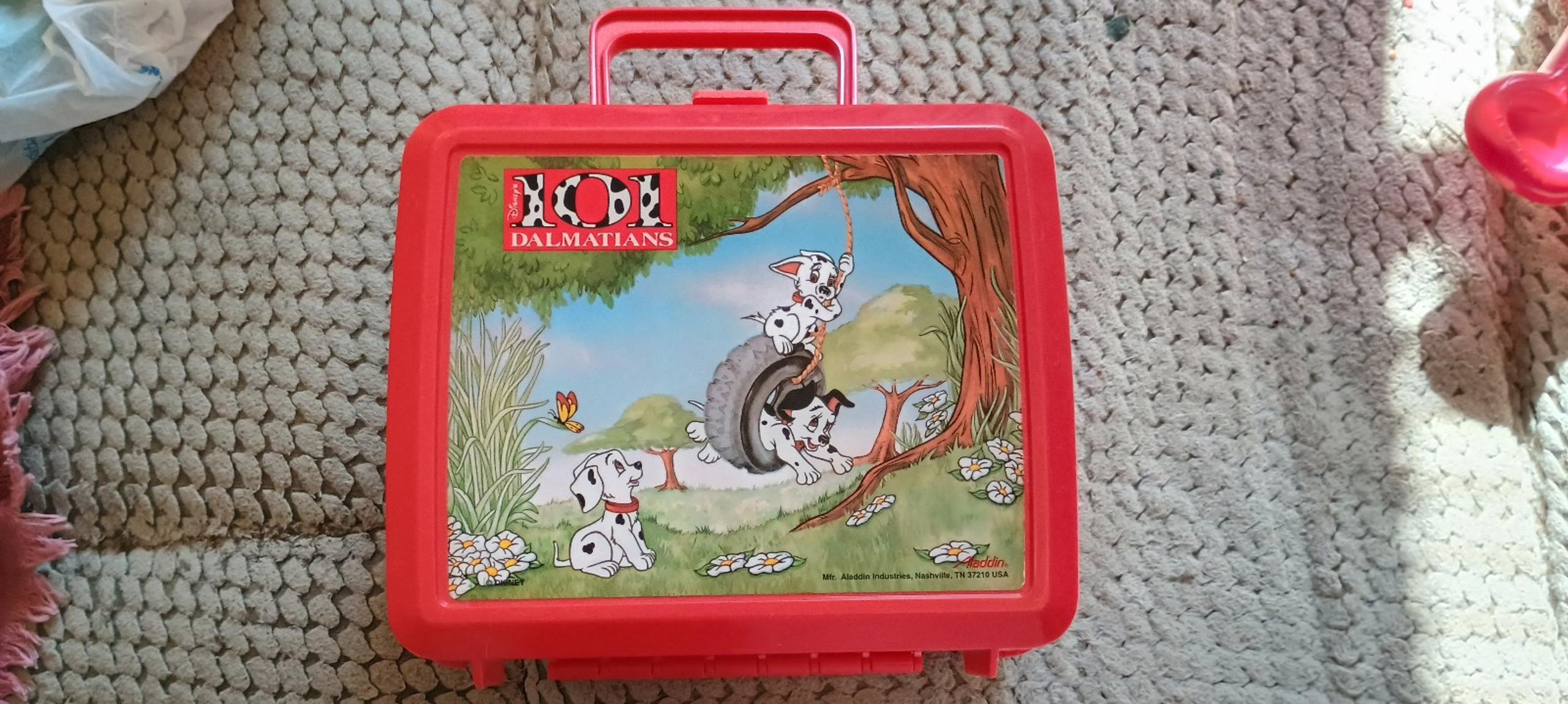 Vintage Disneys 101 Dalmation lunch pail box plastic