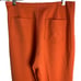 Vintage 70s Leisure Pant Suit S Orange Stretch Knit Buttons Pockets Zipper